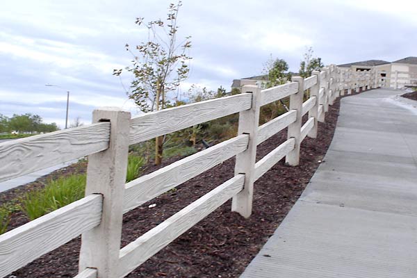 Precast Concrete Rail Fence